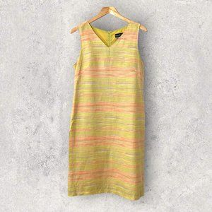 Harve Benard Yellow and Orange Midi Dress